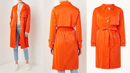 Trenchcoat in strahlendem orange von Beaumont Trenchcoat in strahlendem orange von Beaumont
