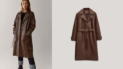 Ledermantel von Massimo Dutti Ledermantel von Massimo Dutti