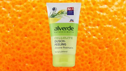 Gegen Cellulite: Cellulite Duschpeeling Rosmarin Zitrone von alverde über dm