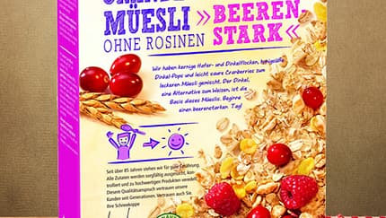 Cranberry-Dinkel-Muesli von Schneekoppe