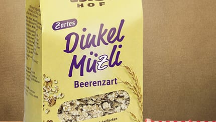 Dinkel Müzli "Beerenzart" von Bauckhof