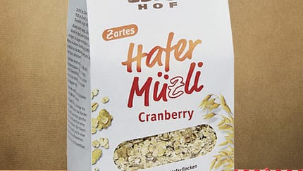 Hafer-Müzli "Cranberry" von Bauckhof 
