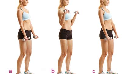 Arm-Curls mit Unterarm-Drehung