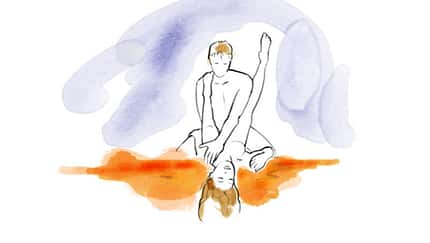 Sexstellungen aus dem Kamasutra: Halbe Pressstellung