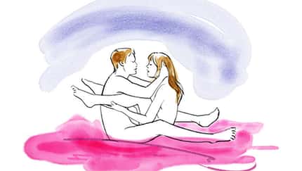 Sexstellungen aus dem Kamasutra: Zwei verschlungene Kobras
