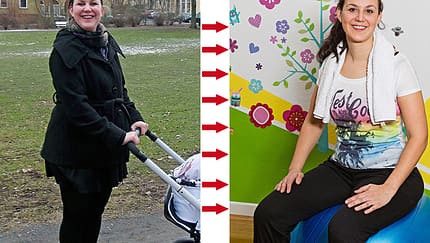 Monia hat abgenommen: Vorher wog sie 89 Kilo und nachher 64 Kilo 