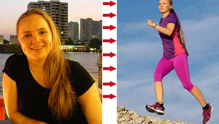 Jessica wog vorher 64 Kilo und nachher 52 Kilo
