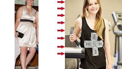 Martina wog voher 7 Kilo, nachher nur noch 54 Kilo