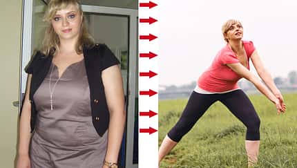 Julia wog 98 Kilo, nach dem Abnehmen nur noch 69 Kilo
