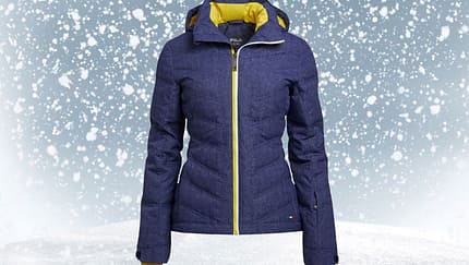 Taillierte Skijacke von Fila, zirka 250 Euro