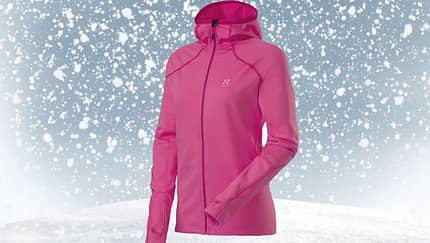 Fleece-Strickjacke von Haglöfs, zirka 140 Euro