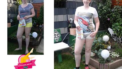 Projekt Schlanke Beine 2015: Michelle (22) aus Bedburg
