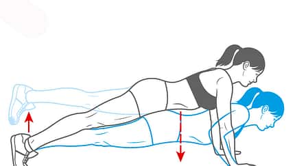Workout Nr. 1: 2. Liegestütz und Beinheben