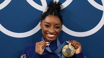 Simone Biles bei den olympischen Spielen 2024 