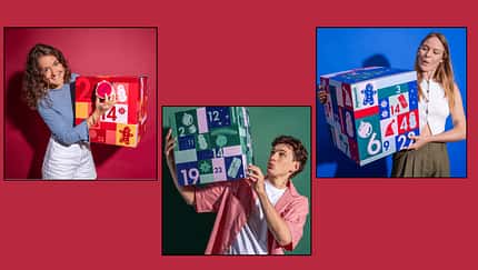 Den Adventskalender von MyMuesli gibt es in 3 verschiedenen Ausführungen.