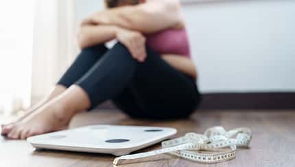 Obese,Woman,With,Fat,Upset,Bored,Of,Dieting,Weight,Loss