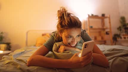 Having a video call