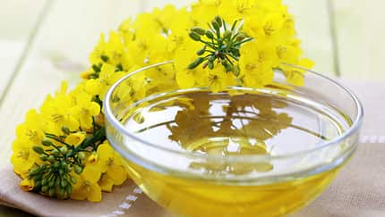 100 Milliliter Rapsöl enthalten satte 23 Milligramm Vitamin E. Ein Esslöffel liefert immerhin noch 2,8 Milligramm.