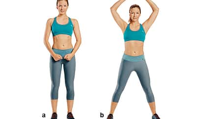 Trainingsplan flacher Bauch: Hampelmann