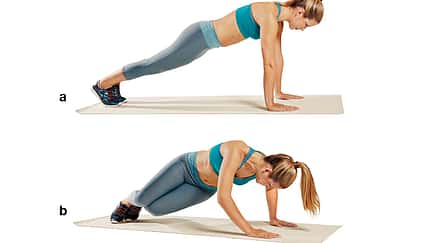 Trainingsplan flacher Bauch: Skifahrerin