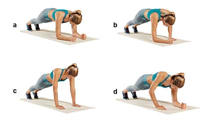 Trainingsplan flacher Bauch: Armsteigen