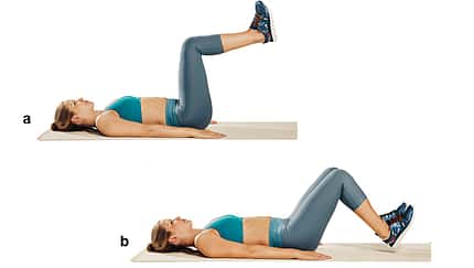 Trainingsplan flacher Bauch: Umgekehrte Crunches