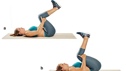 Trainingsplan flacher Bauch: Beinzüge