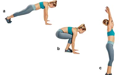 Trainingsplan flacher Bauch: Burpees