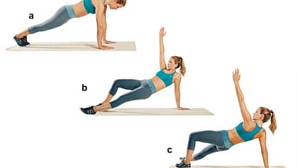 Trainingsplan flacher Bauch: Aufgedrehtes Brett