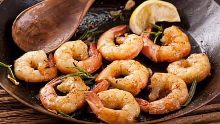 Garnelen Pfanne Garnelen Pfanne