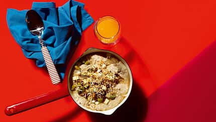 Kokos-Apfel-Porridge