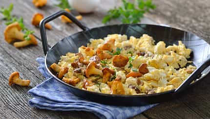 Rührei mit Pfifferlingen