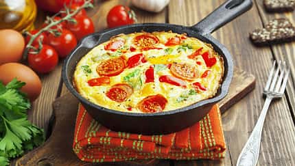 Tomaten-Mozzarella-Omelette