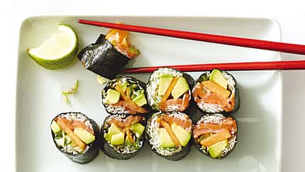 Lachs-Avocado-Röllchen
