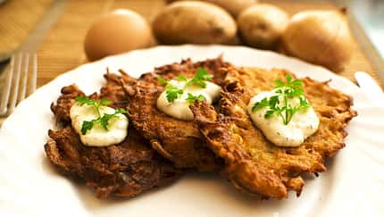 Kürbis-Kartoffel-Puffer