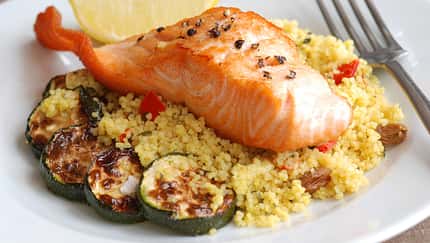 Lachs auf Couscous