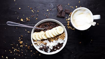 Schokoladen-Bananen-Overnight-Oatmeal