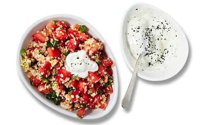 Couscous-Salat mit Dip