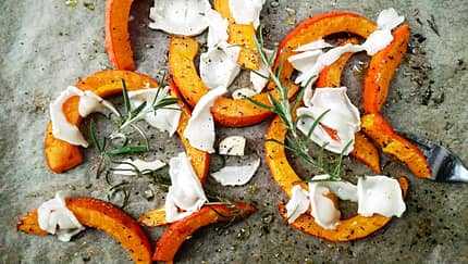 Ofen-Kürbis mit Ziegenkäse