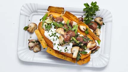 Gebackene Süßkartoffel Gebackene Süßkartoffel