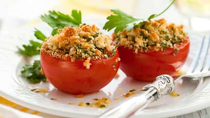 Überbackene Tomaten mit Knusper-Topping