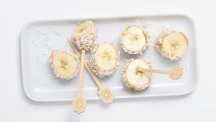 Bananen-Kokos-Sushi Bananen-Kokos-Sushi