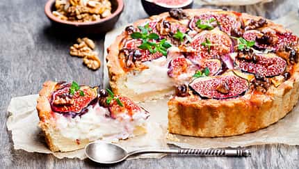 Quiche mit Feigen und Ziegenkäse