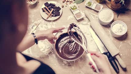 Kochen und backen mit Schokolade