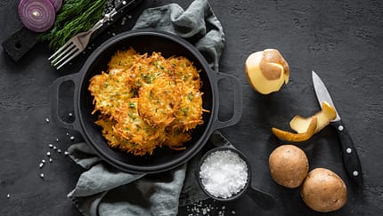 Kürbis-Kartoffel-Puffer