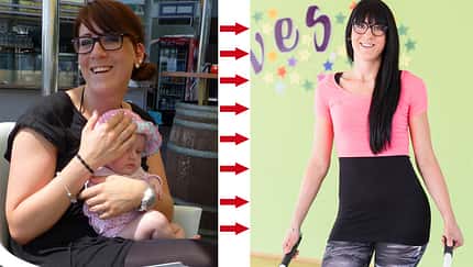 Samira wog vorher 96 Kilo und nachher 70 Kilo