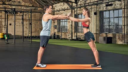 Partner-Workout: Brustpresse