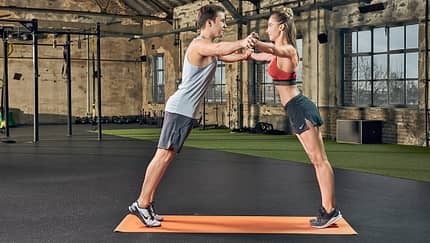Partner-Workout: Brustpresse