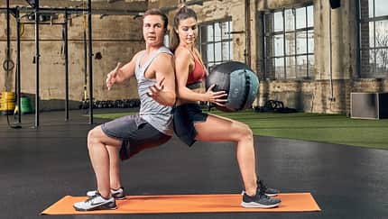 Partner-Workout: Ball-Rotation