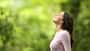 chill,healthy life,young adult,welfare,side view,wellbeing,enjoy Profile,Of,A,Relaxed,Woman,Breathing,Fresh,Air,In,A